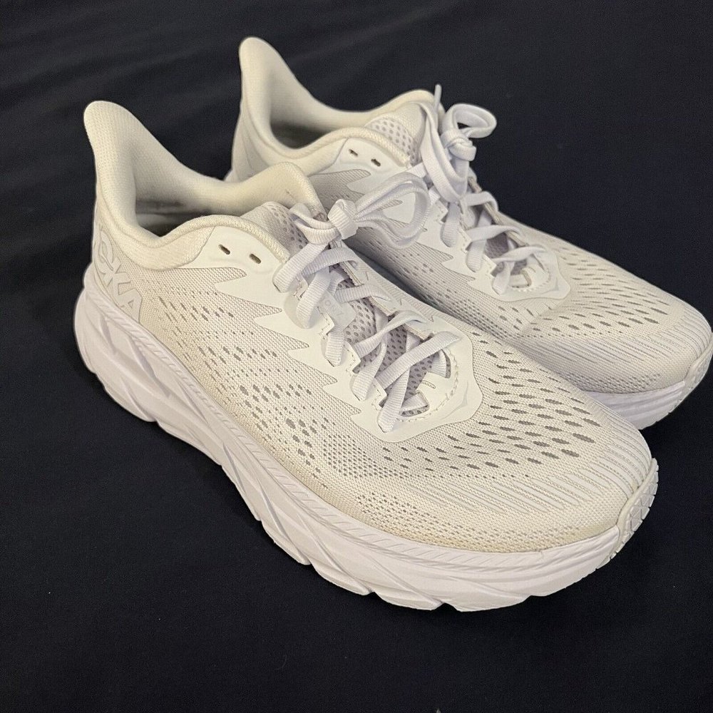 Hoka One One Clifton 7 - Size 8.5 - Blanc De Blanc / All White